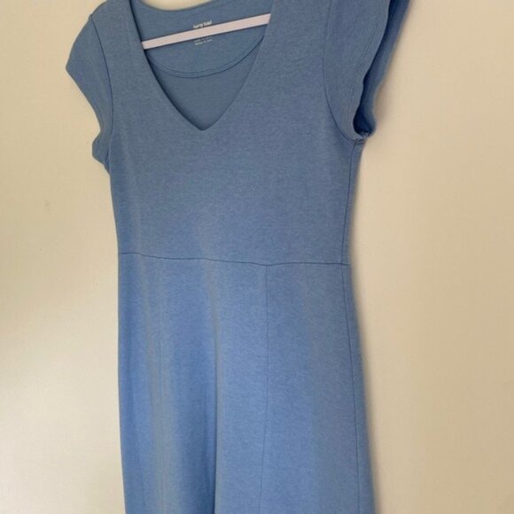 Horny Toad 'Womens Blue Short Sleeve V-Neck Casual Knit Dress Size S - Picture 4 of 11